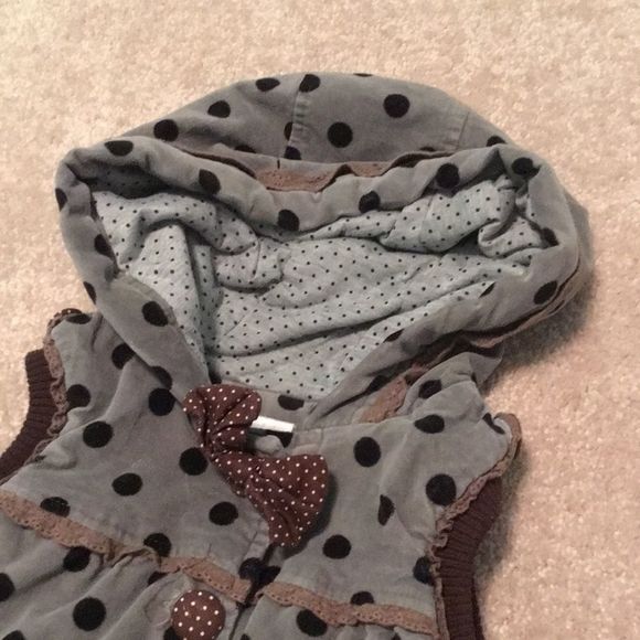 Girls Vest Jacket with Hood Toddler Fall/Spring 3T - Picture 6 of 11